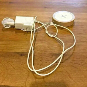 IKEA Qi wireless charger white and light wood